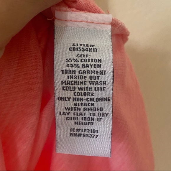 Sanctuary Ombré Tie-Dye Crew Neck Mini Shift T-Shirt Dress w/ Sleeve Detail - Picture 7 of 8